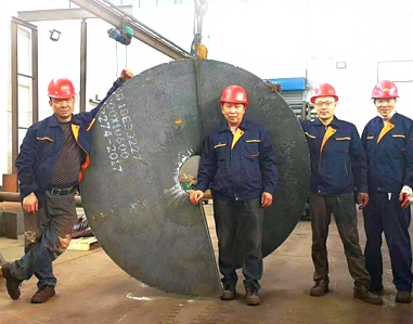 大型錳鋼螺旋葉片